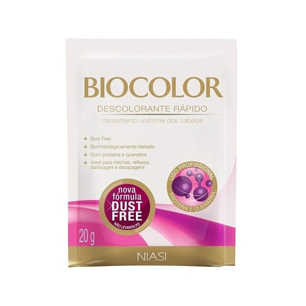 Pó Descolorante Biocolor Queratina 20g em Oferta na Shopee