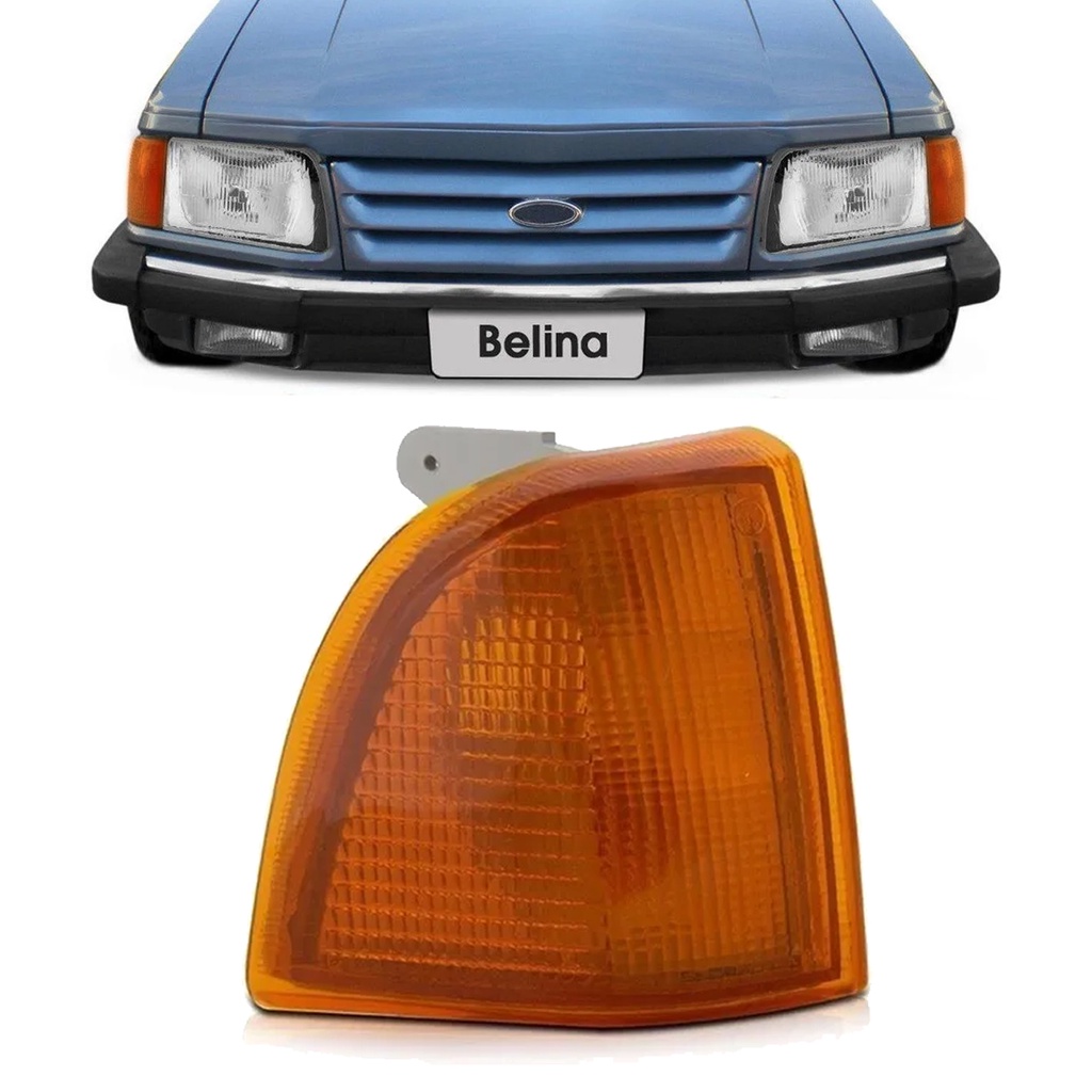Lanterna Dianteira Pisca Belina 2 Corcel 2 Del Rey Pampa 1983 1984 1985 A 1991 Ambar Modelo Cibie