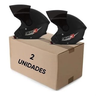 Kit Com 2 Capacete New Three Three Aberto Pro Tork Envio Imeadiato