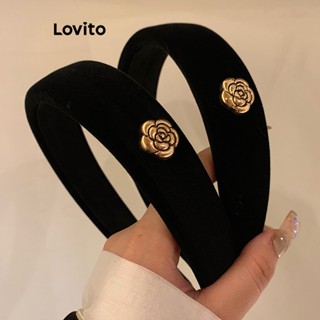 Lovito Tiara Elegante De Metal Básico Liso Para Mulheres LFA09105