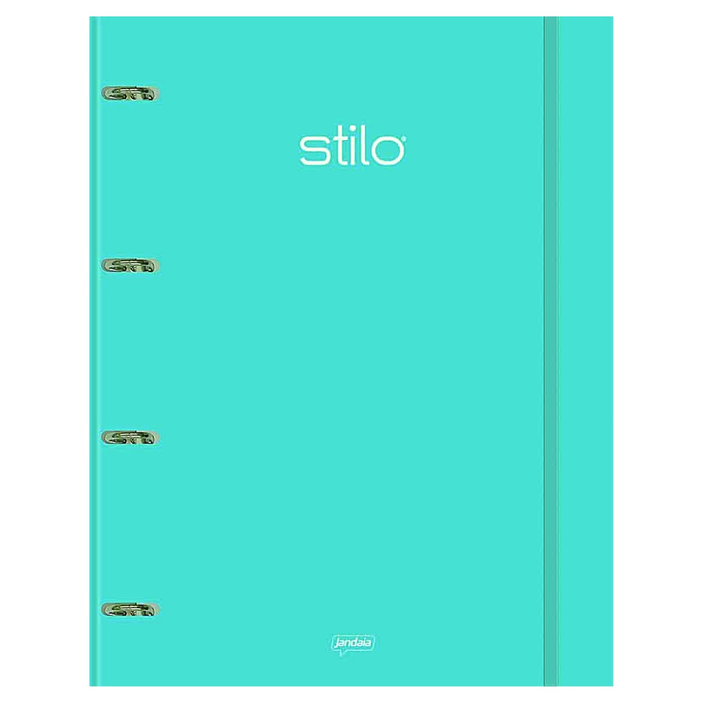 Caderno Argolado Stilo Verde Água Com 80 Folhas Fichário Argolado - Jandaia em Oferta na Shopee