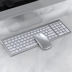 jomaa Conjunto De Teclado E mouse Sem Fio Bluetooth Combinação De Três Modos Recarregável Para Vários Dispositivos Adequ