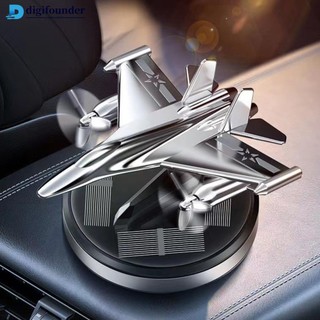 DIGIFOUNDER Carro Avião De Energia Solar Decoração Rotativaa9v8