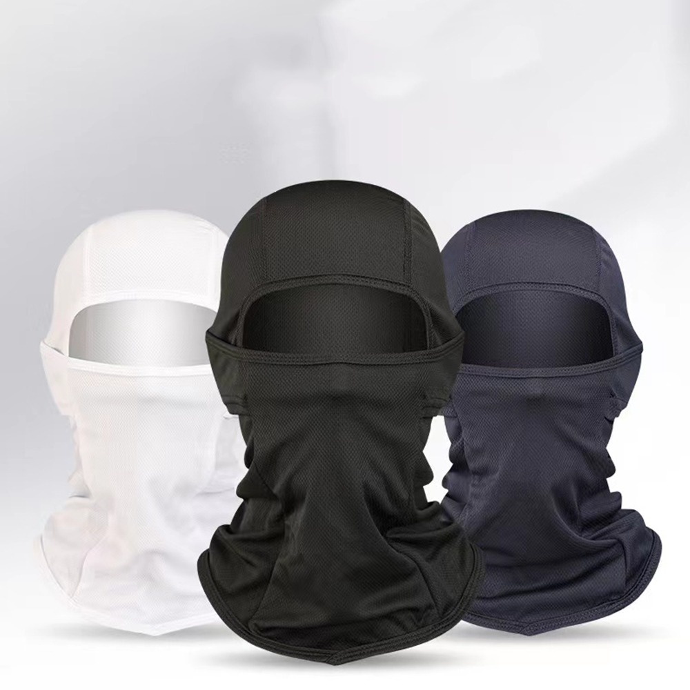 Máscara Facial Balaclava Preta Bandana Hood Headwear Para Caça Ao Canto De Ciclismo