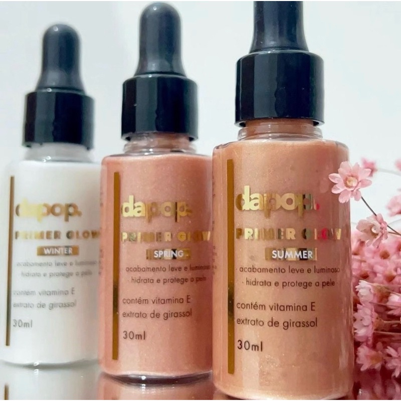 Trio de Primer Glow Com Vitamina E - Dapop