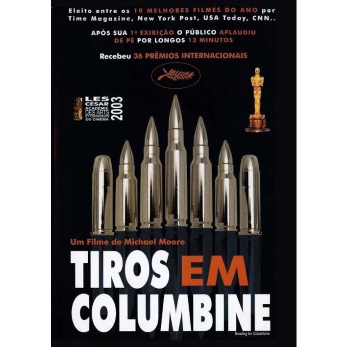 DVD Tiros em Columbine Michael Moore Vencedor do Oscar