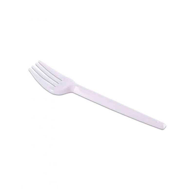 Garfo descartável para sobremesa branco 9944 com 50 unidades PraFesta - Home & Living