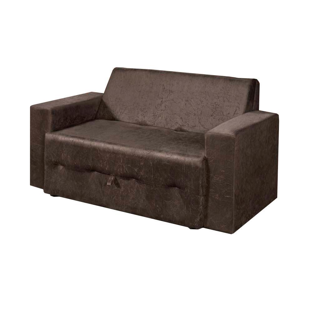 Sofá-cama Pratik 5000 Mamflex Marrom Suede em Oferta na Shopee