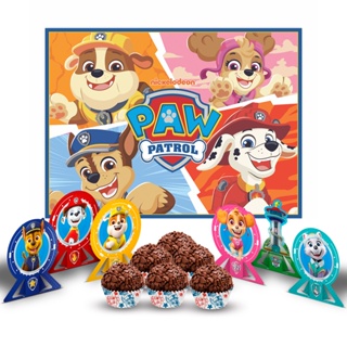 Kit festa completo 107 pçs decoração Patrulha Canina em Oferta na Shopee