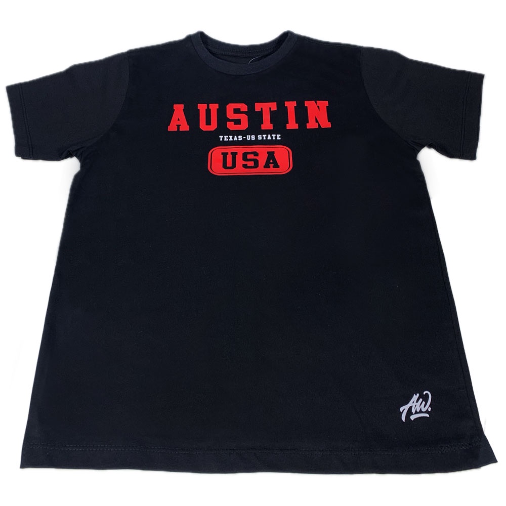 Camiseta Country Infantil Masculina Estampada Austin