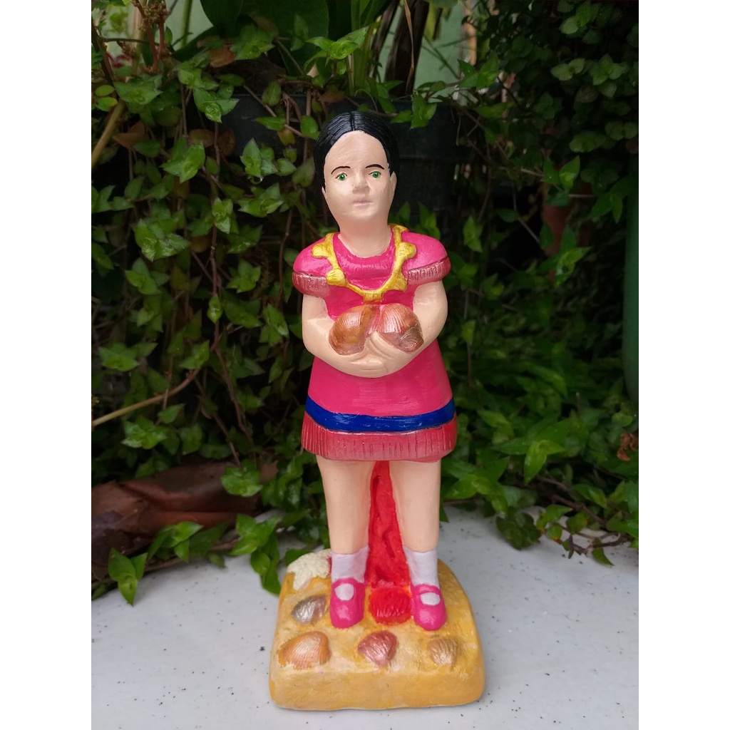 ESCULTURA IMAGEM ERÊ MARIAZINHA EM GESSO 22CM
