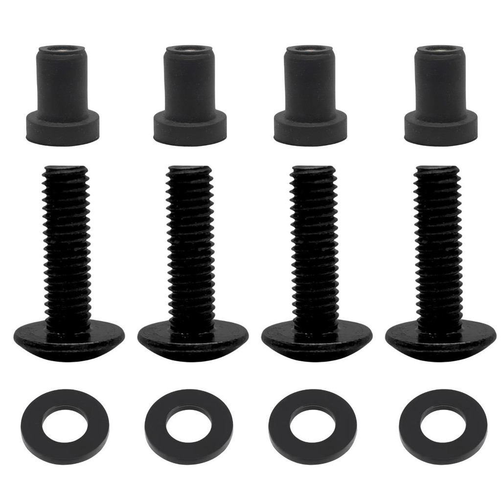 4 Parafuso + Bucha Bolha Acrílico Nmax160 2016 A 2024