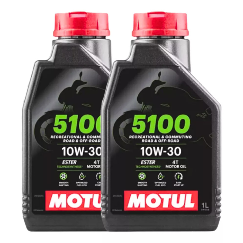 KIT 2 OLEO MOTUL 5100 4T 10W30 SEMI SINTETICO - Spare Parts and Accessories for Vehicles