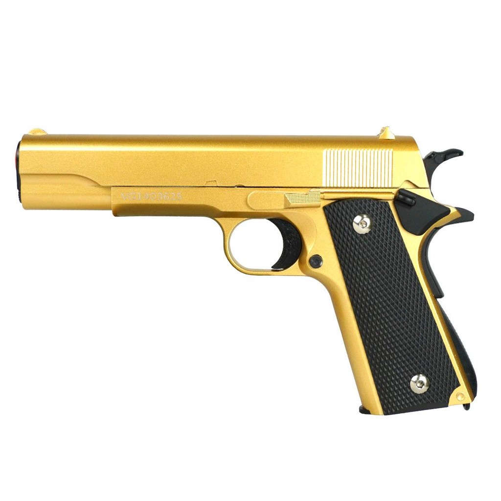 Pistola de Airsoft Spring VG 1911-V14 Gold 6mm – Rossi em Oferta na Shopee