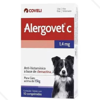 Alergovet Cães E Gatos Coveli - 1,4mg 10 Comprimidos em Oferta na Shopee