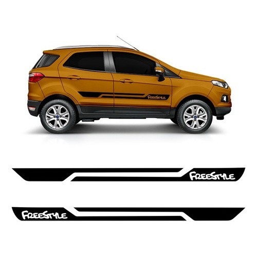 Faixa Lateral Ford Ecosport Freestyle 2013 A 2021 Preto