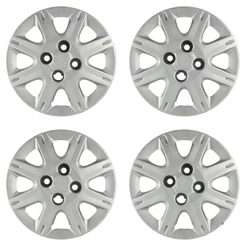 Calota Aro 13" cor Prata Mod Uno Way Economy 08/09 (Jogo c/ 4 Calotas) Grid - 072CB-PTA-E