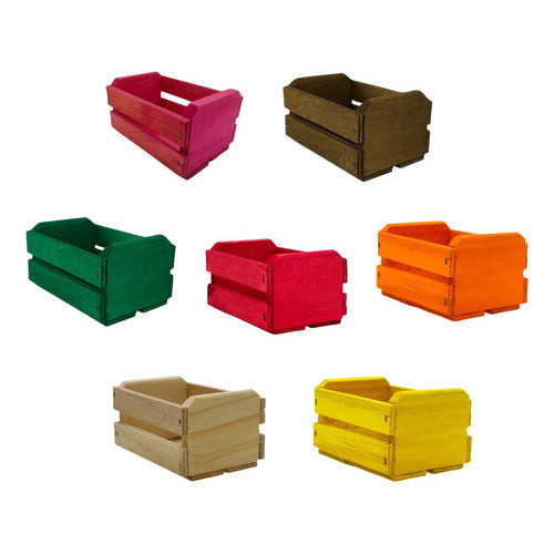 Kit 10 Mini Cachepot Caixas Madeira Lembrancinha Doce Festa - Home & Living