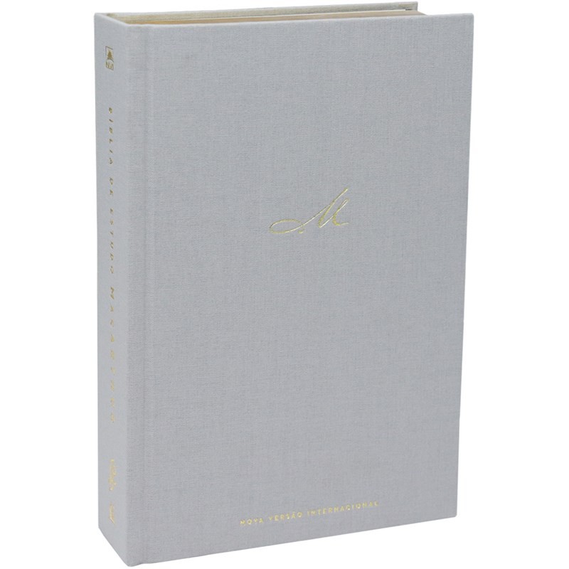 Bíblia De Estudo MacArthur | NVI | Capa Dura Tecido Cinza em Oferta na Shopee
