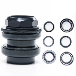 Movimento Caixa De Direção Yamada Standard Rosca C/ Colar Esfera Arruela de Trava Preto Bike