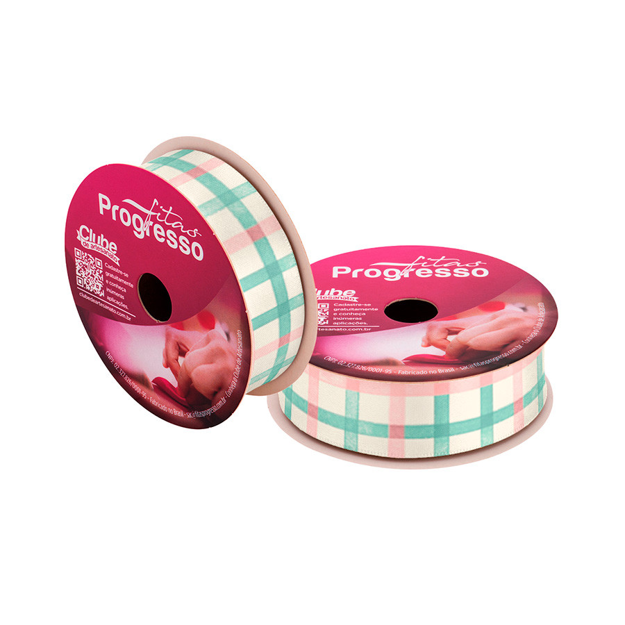 Fita de Cetim 10m x 22mm - Cor 207 - Aquarela Clássico - Rolo 10 metros - Progresso em Oferta na Shopee
