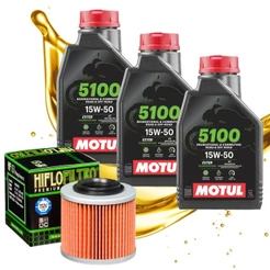 Troca de Óleo P/ Bmw G 650 Gs / F 650 Gs Motul 15w50 + Filtro Hiflo