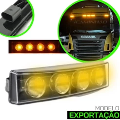 Lanterna Tapa-Sol Scania S5 LED Amarela Exportação Soquete (1798980)