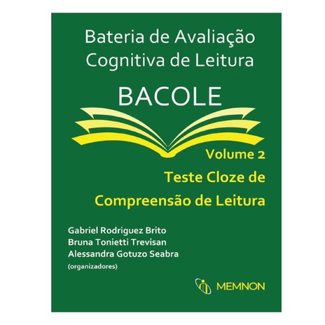 Bateria de Avaliação Cognitiva de Leitura – Volume 2: Teste Cloze de Compreensão de Leitura (TCCL)