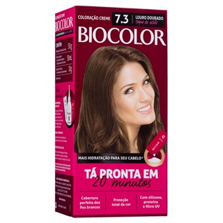 Mini Kit Tintura Creme Biocolor Louro Dourado 7.3