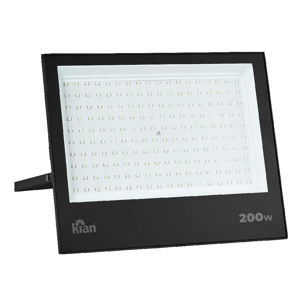Refletor Led Preto 200W 6500K IP65 (Branco Frio) - Kian