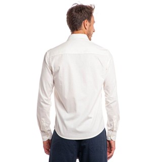 Camisa Masculina Malha Básica Lisa Polo Wear Off White