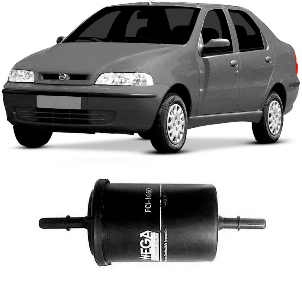Filtro Combustivel Fiat Siena 1.0 2001 A 2003 Wega