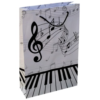 Sacolas De Papel Musical 25x17x6cm 10u a 50u Para Lembrancinha De Aniversário Surpresa Presente Bolsa Festa em Oferta na Shopee