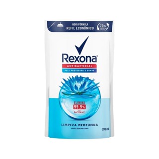 Sabonete Líquido Rexona Antibacterial Refil Limpeza Profunda 200ml