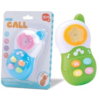 Telefone De Brinquedo Infantil Musical Colorido Para Bebes Atoxico Celular A Pilha Com Luz E Som Em Varias Cores Meninos E Meninas - Bee Toys