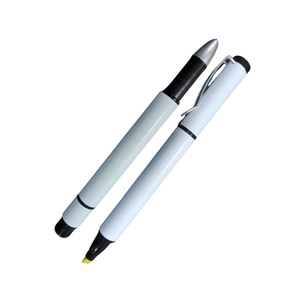 25 Canetas Branca Dupla Marca Texto E Esferografica M3000 em Oferta na Shopee