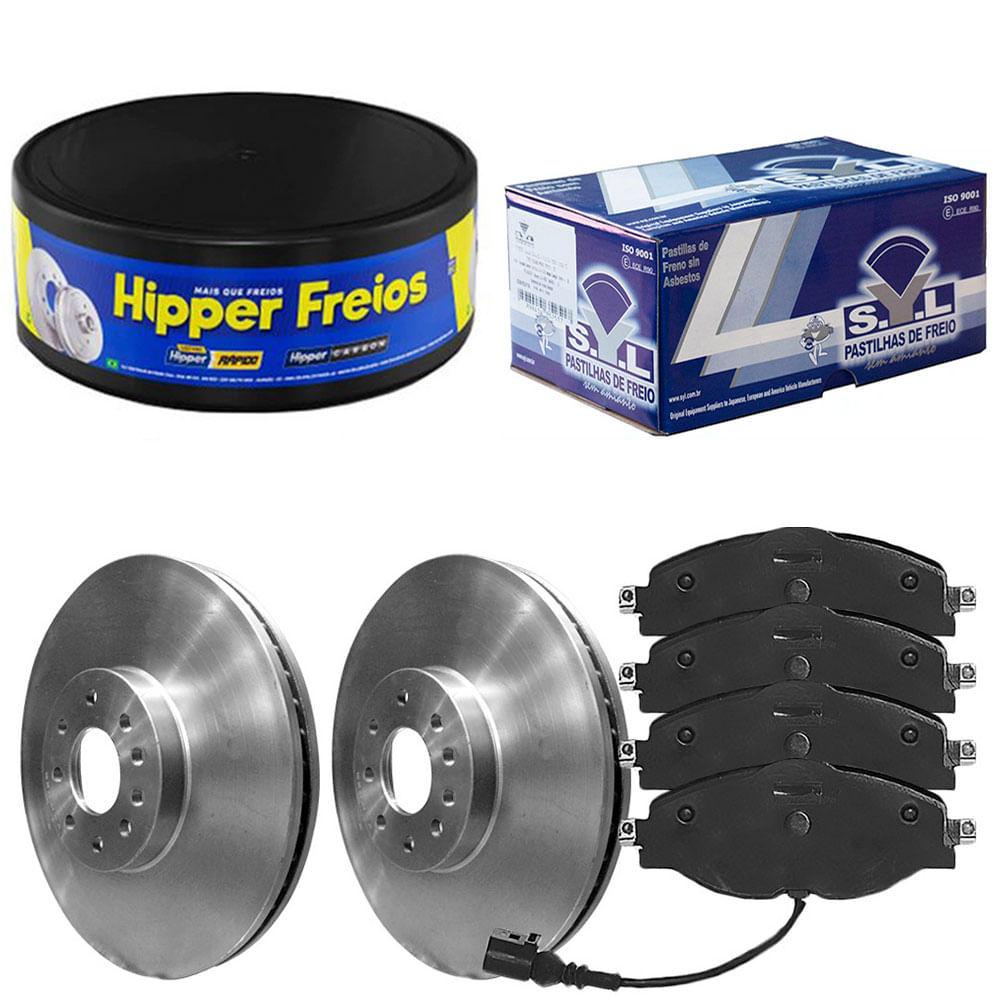 Kit Pastilha Disco Diant Ventilado Jetta 1.4 TSI 2018 a 2020