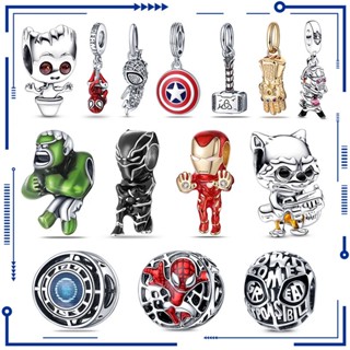 [Entrega 24 Horas] Oferta de tempo limitado PAN Marvel Heroes Series Charm Pendant DIY Bracelet Acessórios