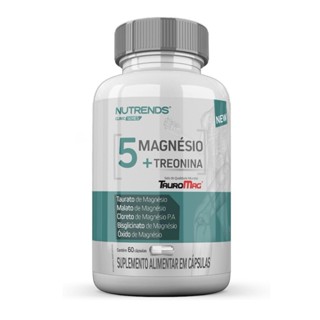 5 magnésio Taurato Malato Cloreto Bisglicinato e Oxido + Treonina com selo TauroMag qualidade mundial