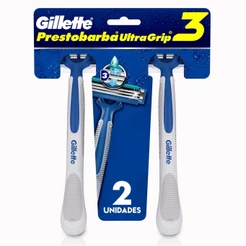 Aparelho de Barbear Gillette Prestobarba Ultragrip 3 c/ 2 Unidades