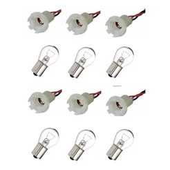Kit Soquete + Lampada Universal Adaptacao Lanterna 2 Polos