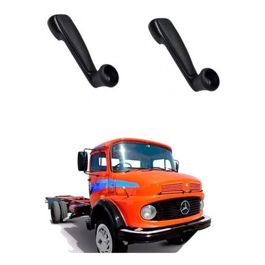 Par Macaneta Preta Vidro Fusca Variant Mb 1113 1313 1513