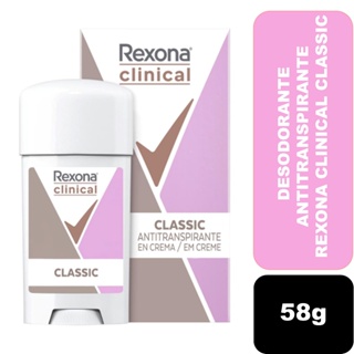 Desodorante Antitranspirante Rexona Clinical Classic 58g em Oferta na Shopee
