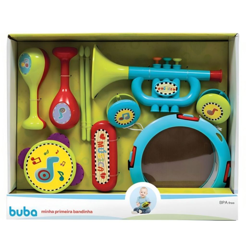 Brinquedo Infantil Kit Minha Primeira Bandinha 7972 - Buba - Mom & Baby