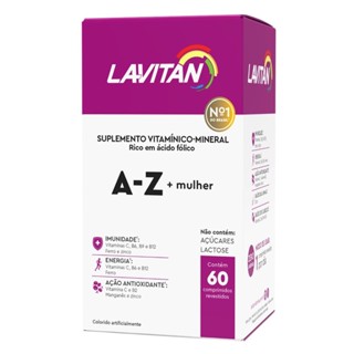 Suplemento Alimentar Lavitan A-Z Mulher 60 Comprimidos Cimed