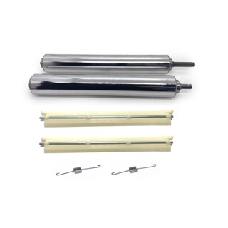 Kit rolos cromados com raspadores e molas para cilindro de massas 28 cm elétrico laminador