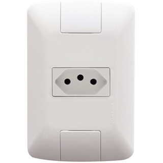 Conjunto 4x2 com 1 Tomada 2P+T Tramontina Aria 20 A 250 V