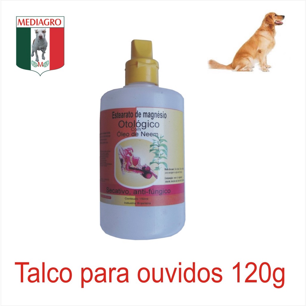 TALCO OTOLÓGICO PARA ORELHAS PET 120G