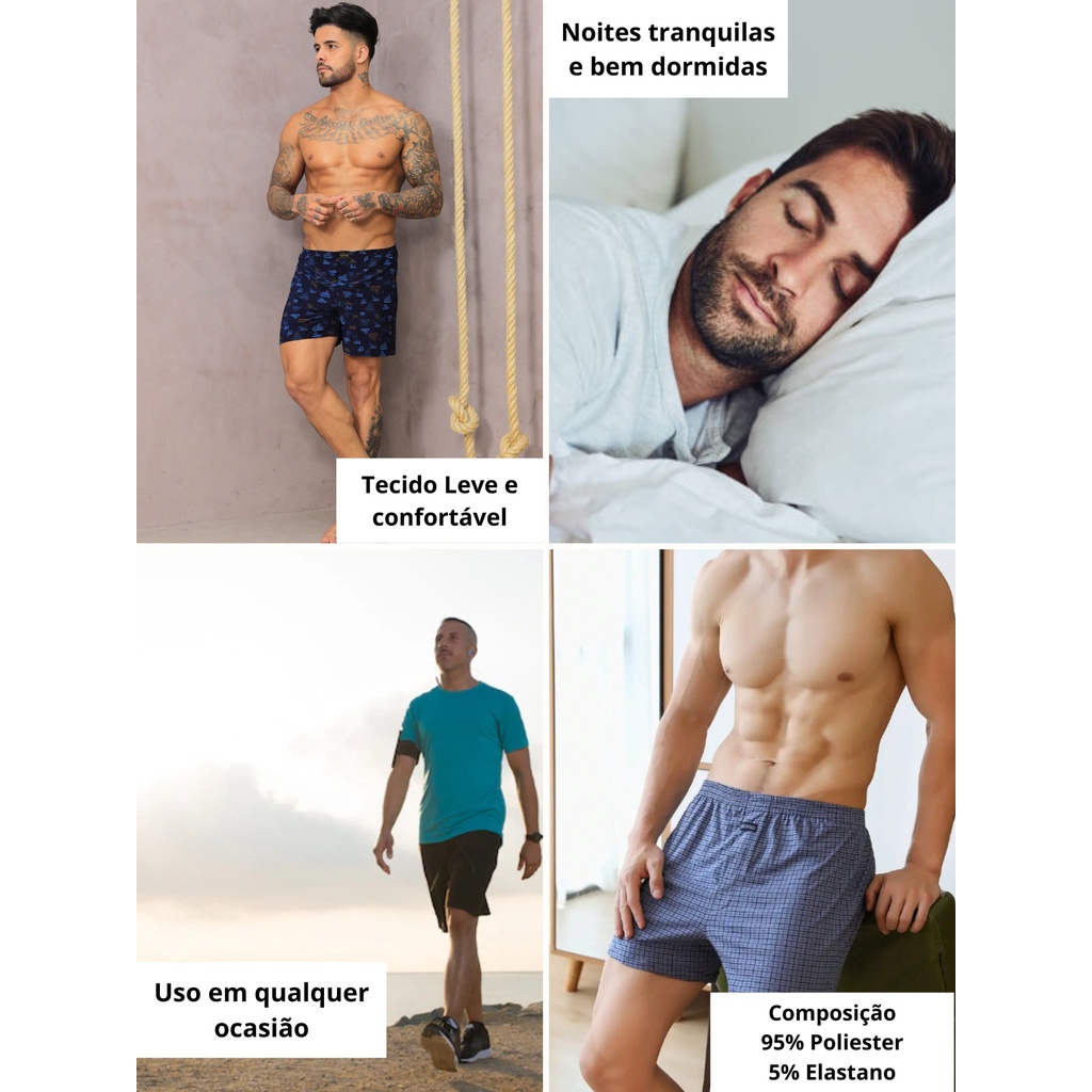 Kit com 2 Short Samba Canção de Dormir — imagem 2 de 2