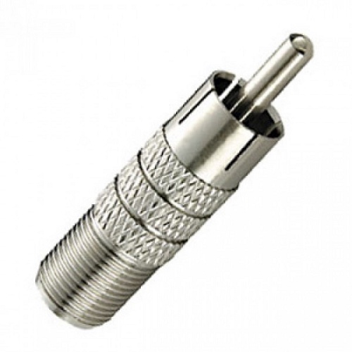 CONECTOR "F" FÊMEA E MACHO RCA AKIO UTILIDADES